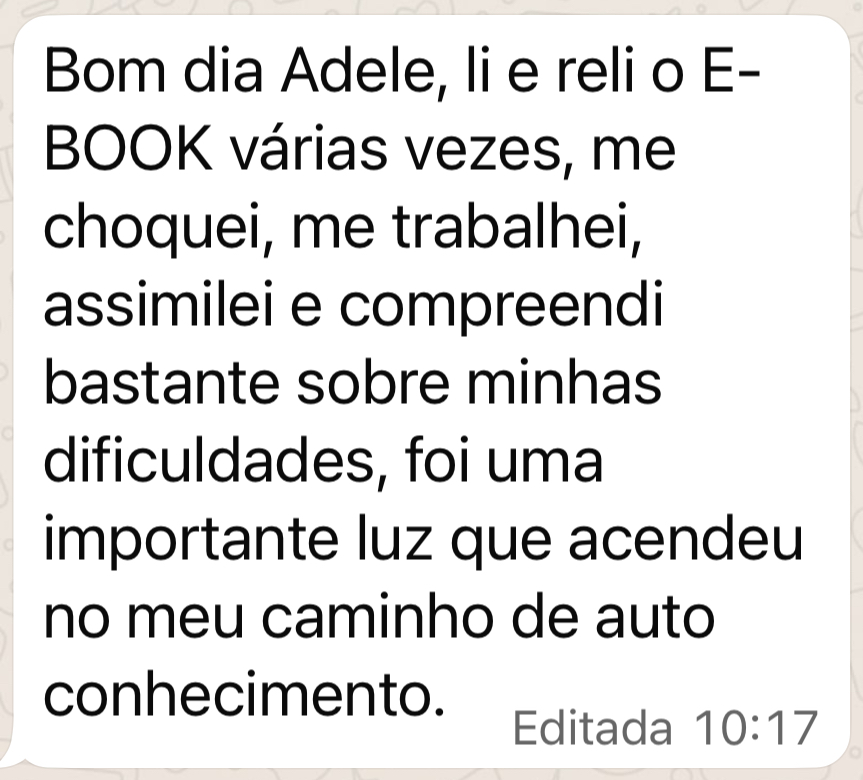 Feedback de leitora